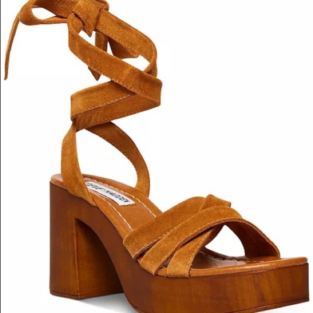 Brand NEW Steve Madden Rydley Tie Up Platform Sandals